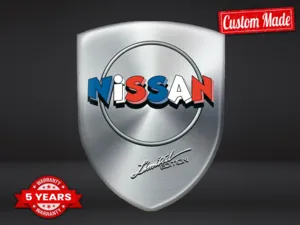 Nissan Sticker silicone Style Exclusif Badges Dôme Haut de Gamme